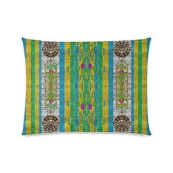 rainbows rain in the golden mangrove forest Custom Zippered Pillow Case 20"x26"(Twin Sides)
