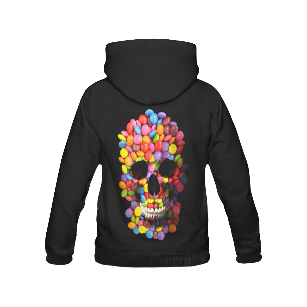 Sugar Candy Skull All Over Print Hoodie for Women (USA Size) (Model H13)