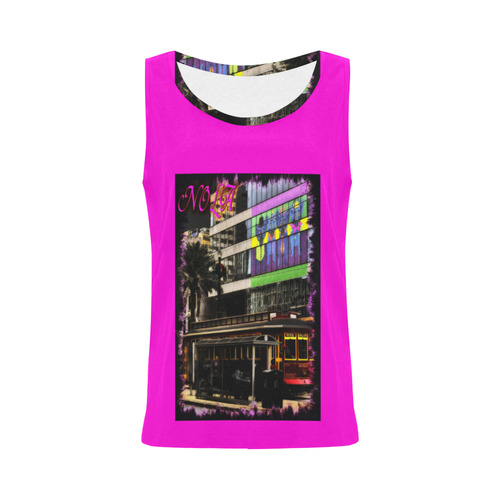 mARDI gRAS EXPRESS All Over Print Tank Top for Women (Model T43)