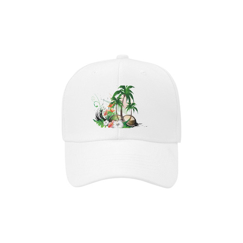 Tropical design with sunglasses Dad Cap