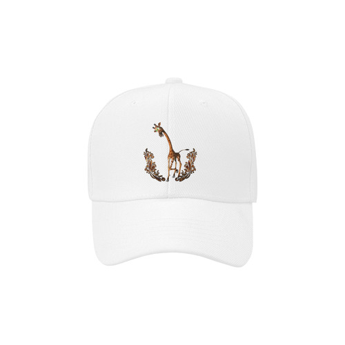 Funny giraffe Dad Cap