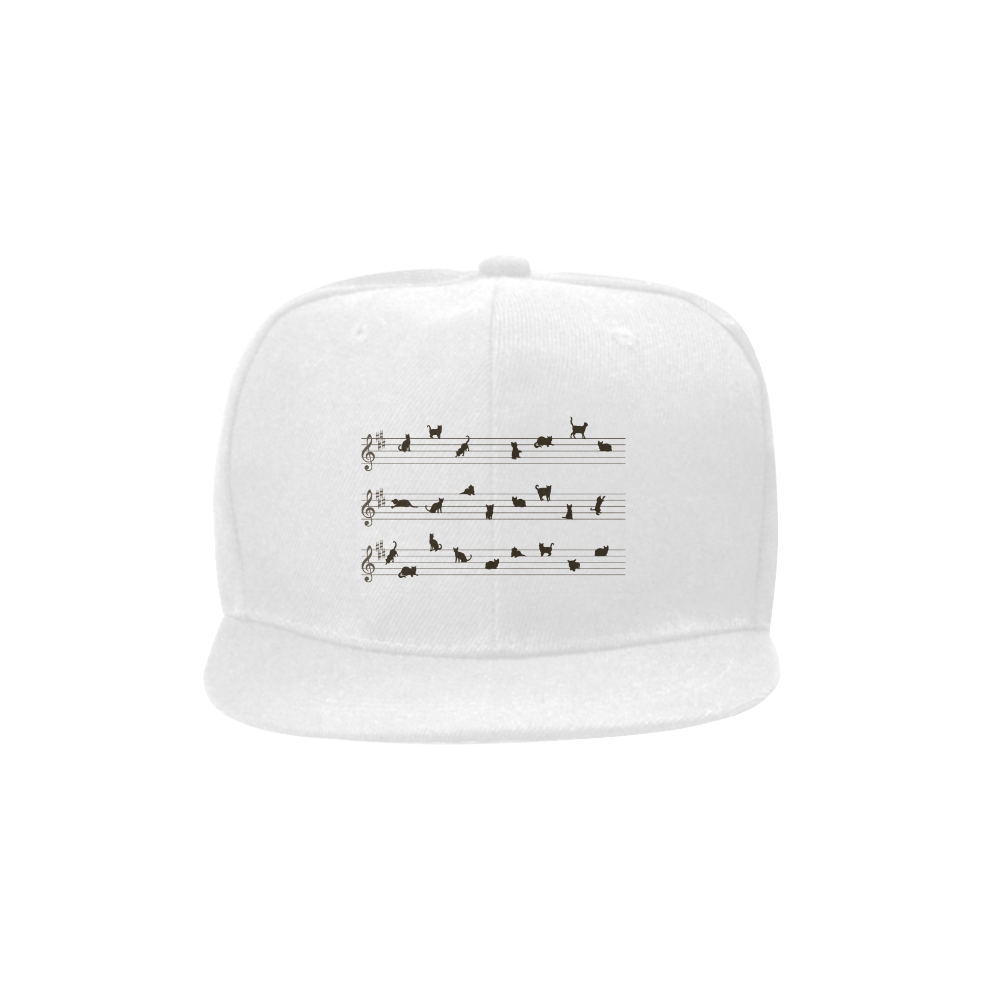 Music Notation Concept Cats Unisex Snapback Hat
