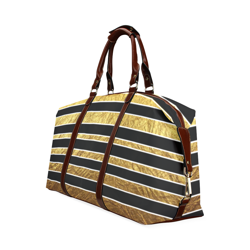 Gold & Black GLAM birth bag Classic Travel Bag (Model 1643) Remake