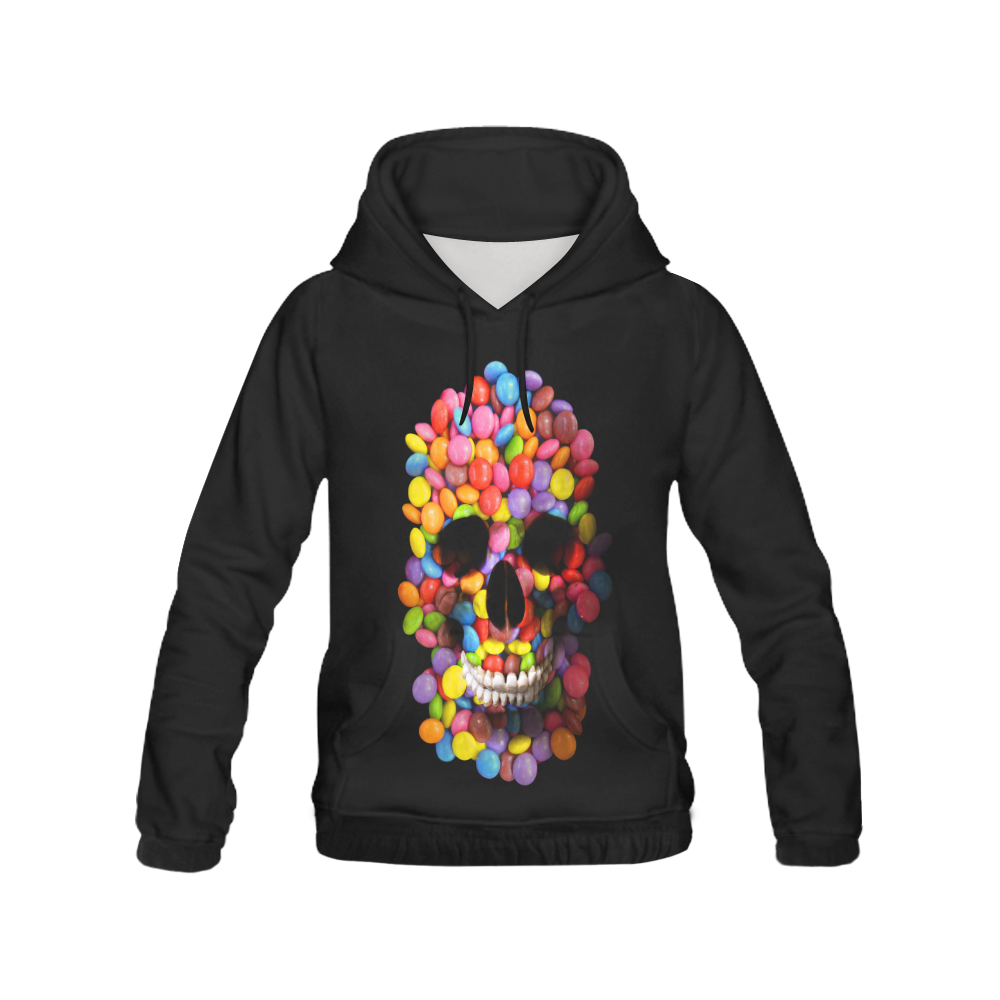 Candy Sugar Skull All Over Print Hoodie for Men (USA Size) (Model H13)