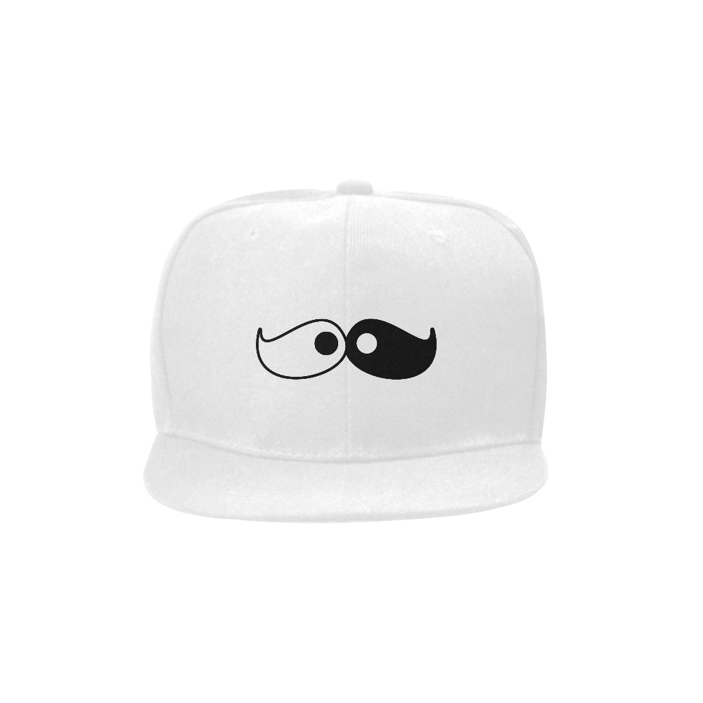 Hipster Yin Yang Moustache Unisex Snapback Hat