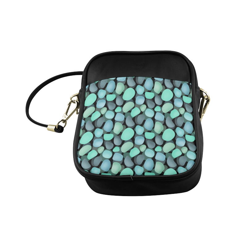Blue and turquoise stones . Sling Bag (Model 1627)