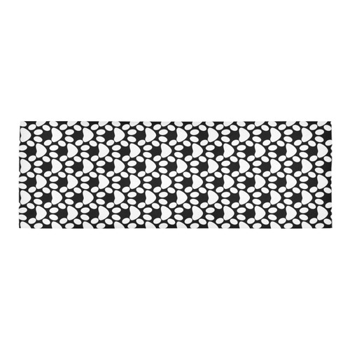 Black and white . traces . Area Rug 9'6''x3'3''