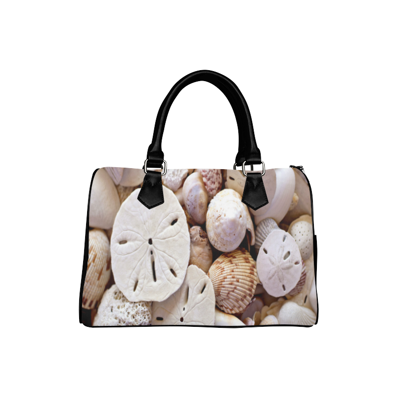 Seashells And Sand Dollars Boston Handbag (Model 1621)
