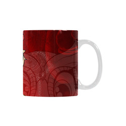 Cute owl, mandala design colorful White Mug(11OZ)