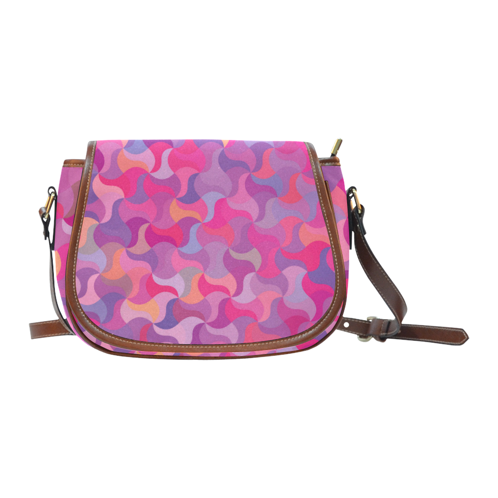 Mosaic Pattern 4 Saddle Bag/Small (Model 1649) Full Customization