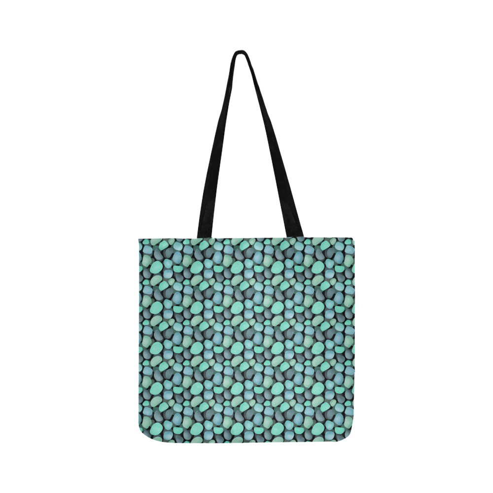 Blue and turquoise stones . Reusable Shopping Bag Model 1660 (Two sides)