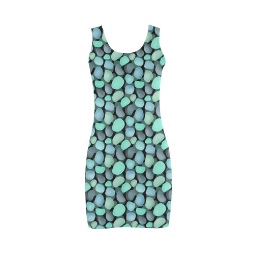 Blue and turquoise stones . Medea Vest Dress (Model D06)