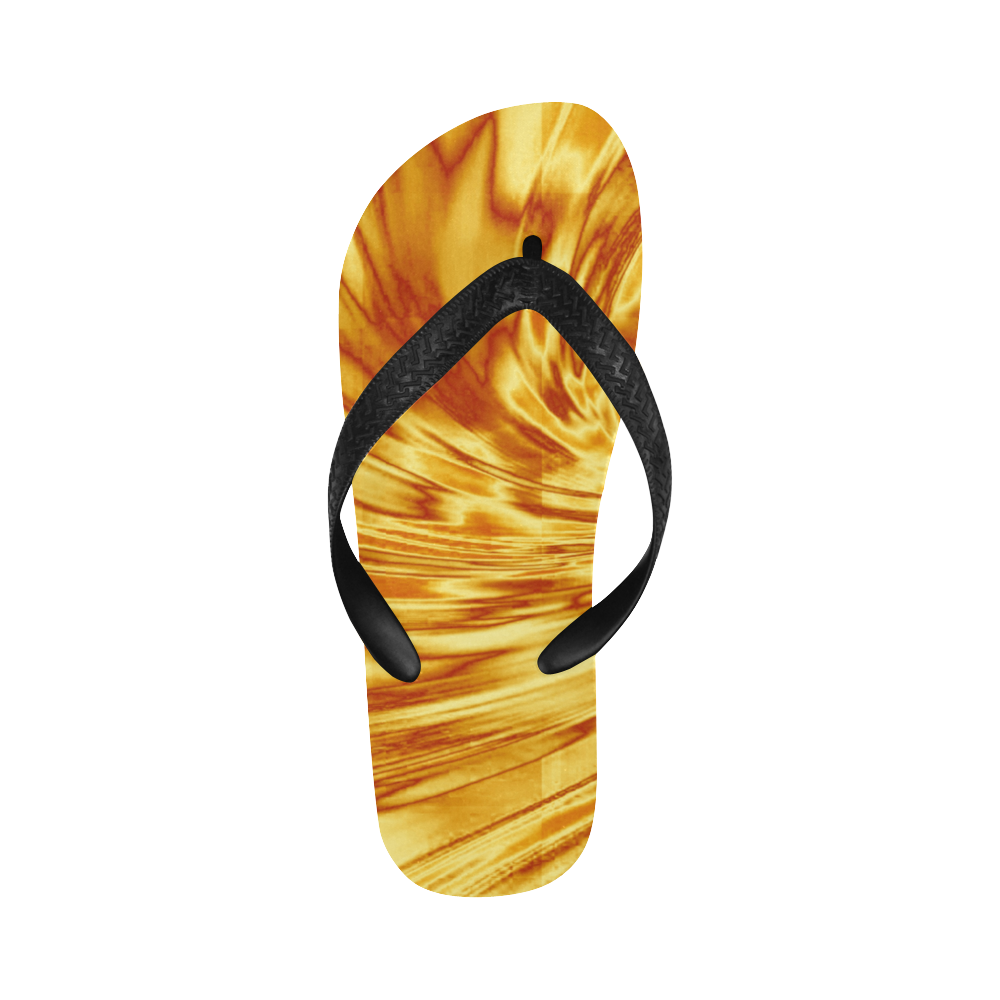 Hot summer golden copper color Flip Flops for Men/Women (Model 040)