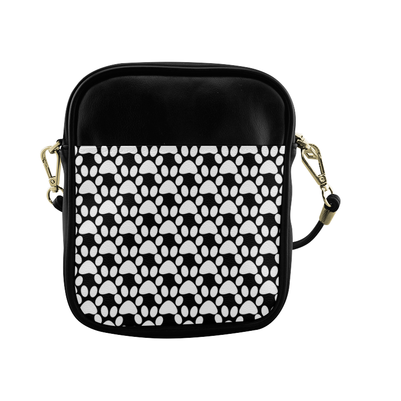 Black and white . traces . Sling Bag (Model 1627)