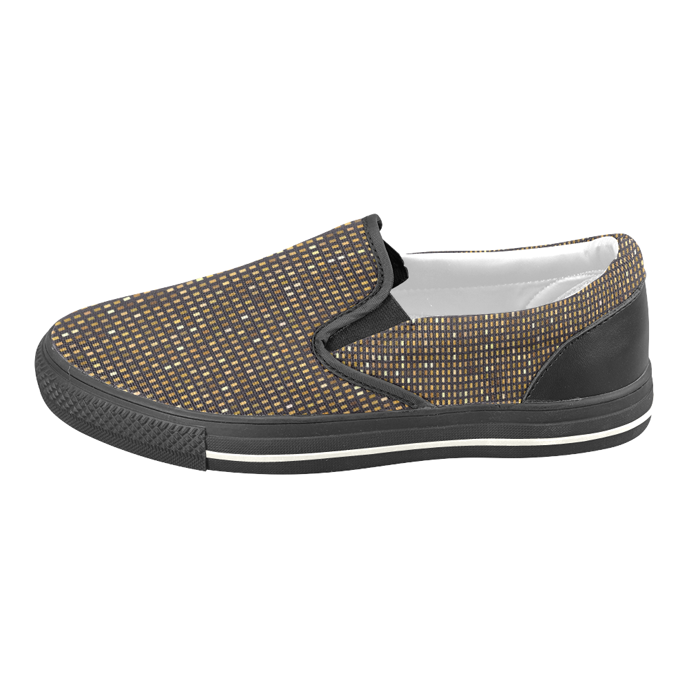Mosaic Pattern 1 Slip-on Canvas Shoes for Kid (Model 019)