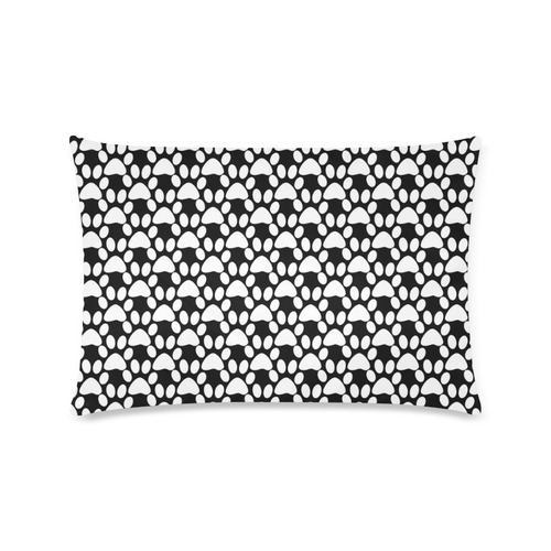 Black and white . traces . Custom Rectangle Pillow Case 16"x24" (one side)