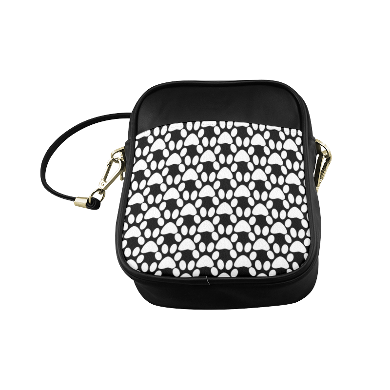 Black and white . traces . Sling Bag (Model 1627)