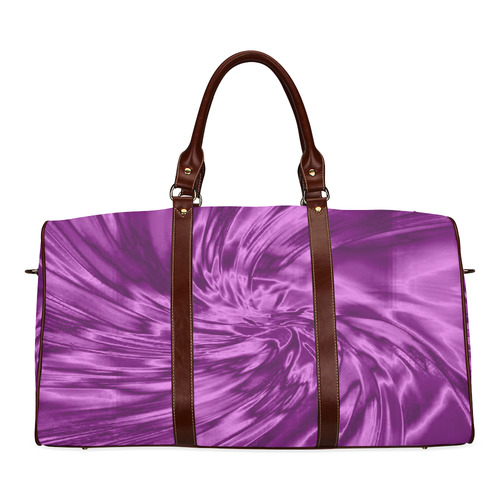 Purple silk look-alike Zenya Zenyaris design Waterproof Travel Bag/Large (Model 1639)
