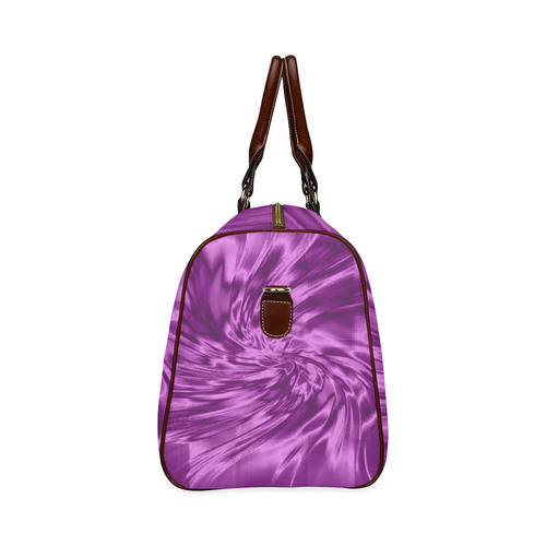 Purple silk look-alike Zenya Zenyaris design Waterproof Travel Bag/Large (Model 1639)