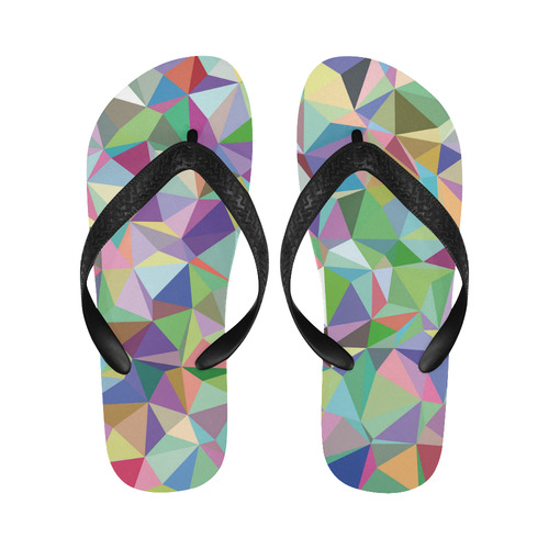 Mosaic Pattern 5 Flip Flops for Men/Women (Model 040)