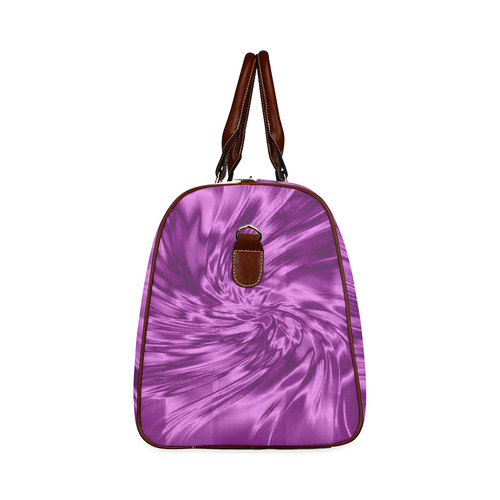 Purple silk look-alike Zenya Zenyaris design Waterproof Travel Bag/Large (Model 1639)