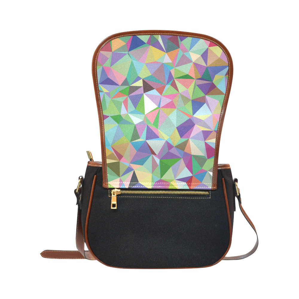 Mosaic Pattern 5 Saddle Bag/Small (Model 1649)(Flap Customization)