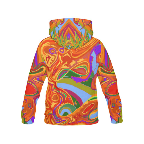 Women's Hoodie with Shamanic truly all over Art v2 All Over Print Hoodie for Women (USA Size) (Model H13)