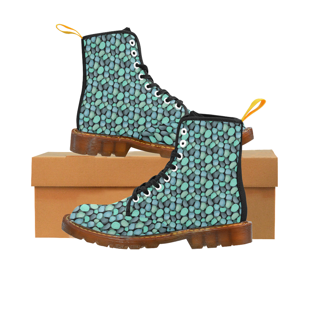 Blue and turquoise stones . Martin Boots For Women Model 1203H