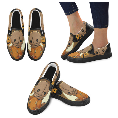 sam_shoes2 Women's Slip-on Canvas Shoes (Model 019)
