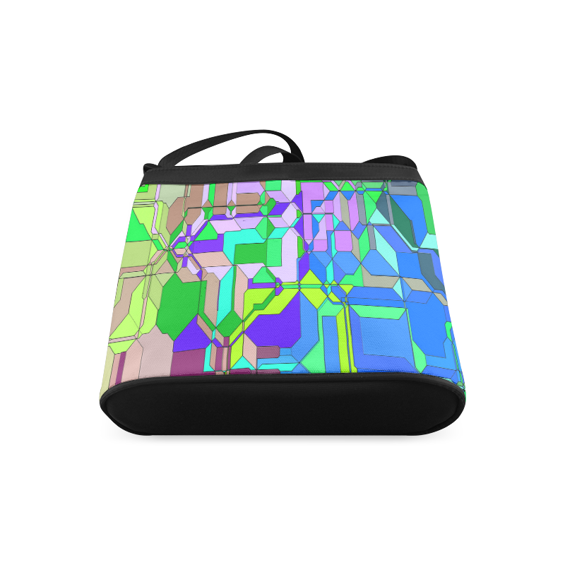Retro Color Pop Geometric Fun 2 Crossbody Bags (Model 1613)