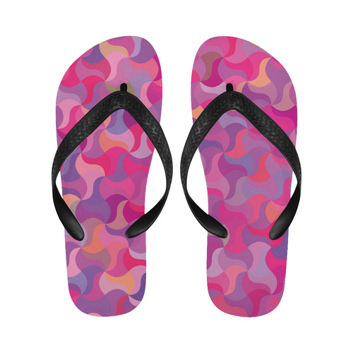 Mosaic Pattern 4 Flip Flops for Men/Women (Model 040)