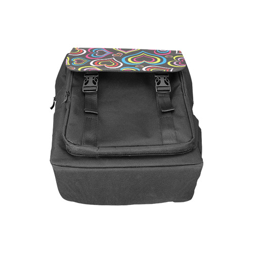 Rainbow Hearts Casual Shoulders Backpack (Model 1623)