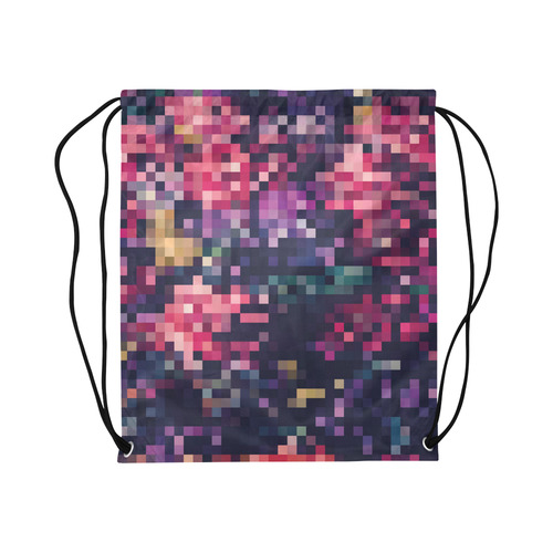 Mosaic Pattern 8 Large Drawstring Bag Model 1604 (Twin Sides)  16.5"(W) * 19.3"(H)