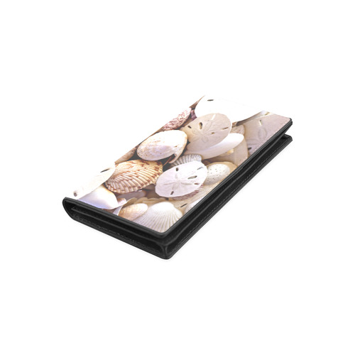 Seashells And Sand Dollars Women's Leather Wallet (Model 1611)