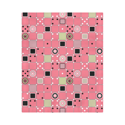 Abstract bright pink pattern Duvet Cover 86"x70" ( All-over-print)