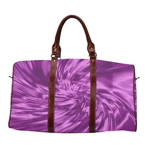 Purple silk look-alike Zenya Zenyaris design Waterproof Travel Bag/Large (Model 1639)