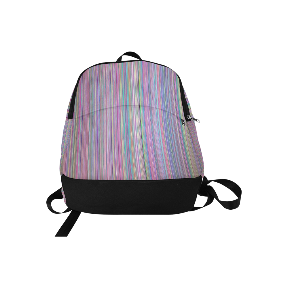 Broken TV Screen Rainbow Stripes Fabric Backpack for Adult (Model 1659)