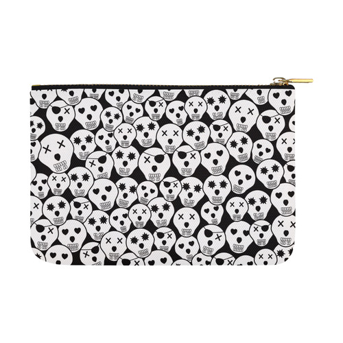 Silly Skull Halloween Design Carry-All Pouch 12.5''x8.5''