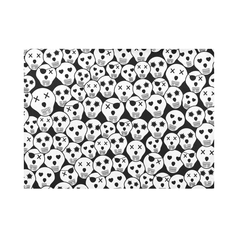 Silly Skull Halloween Design Placemat 14’’ x 19’’ (Set of 4)