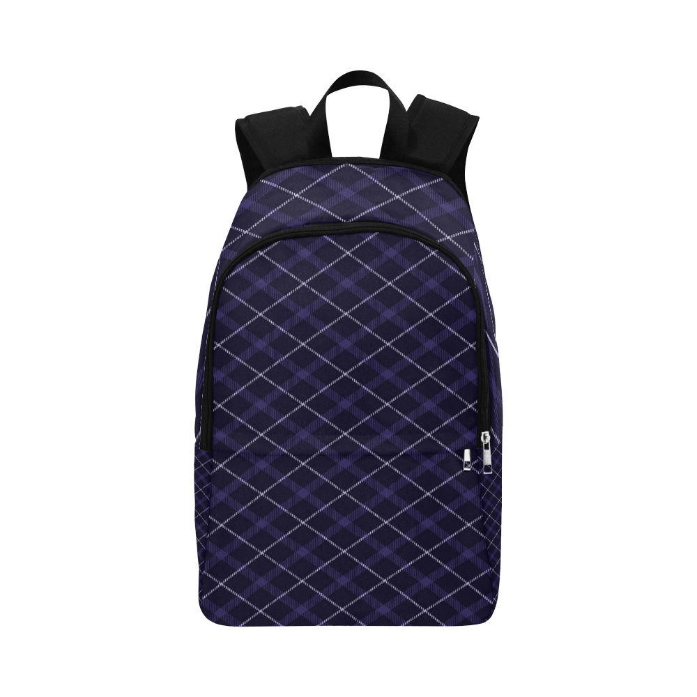 Royal Blue Plaid / Tartan Fabric Backpack for Adult (Model 1659)