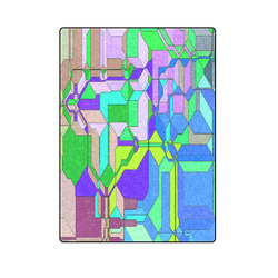 Retro Color Pop Geometric Fun 2 Blanket 58"x80"