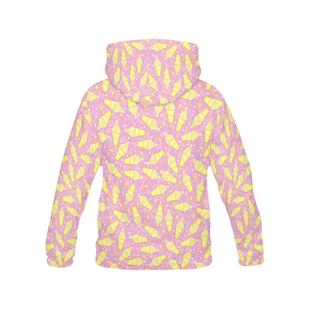 Pineapple Float All Over Print Hoodie for Women (USA Size) (Model H13)