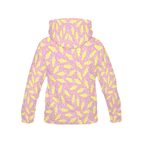 Pineapple Float All Over Print Hoodie for Women (USA Size) (Model H13)