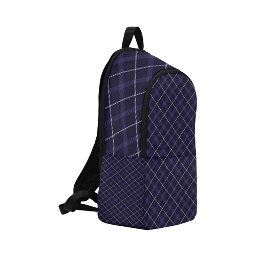 Royal Blue Plaid / Tartan Fabric Backpack for Adult (Model 1659)