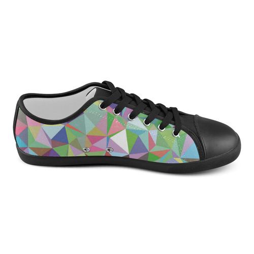 Mosaic Pattern 5 Canvas Shoes for Women/Large Size (Model 016)