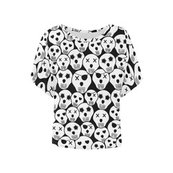 Gathering Sky Women's Batwing-Sleeved Blouse T shirt