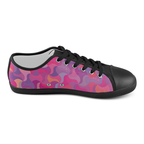 Mosaic Pattern 4 Canvas Shoes for Women/Large Size (Model 016)