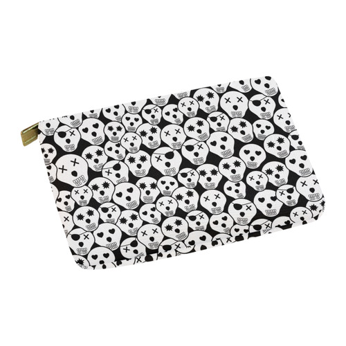 Silly Skull Halloween Design Carry-All Pouch 12.5''x8.5''