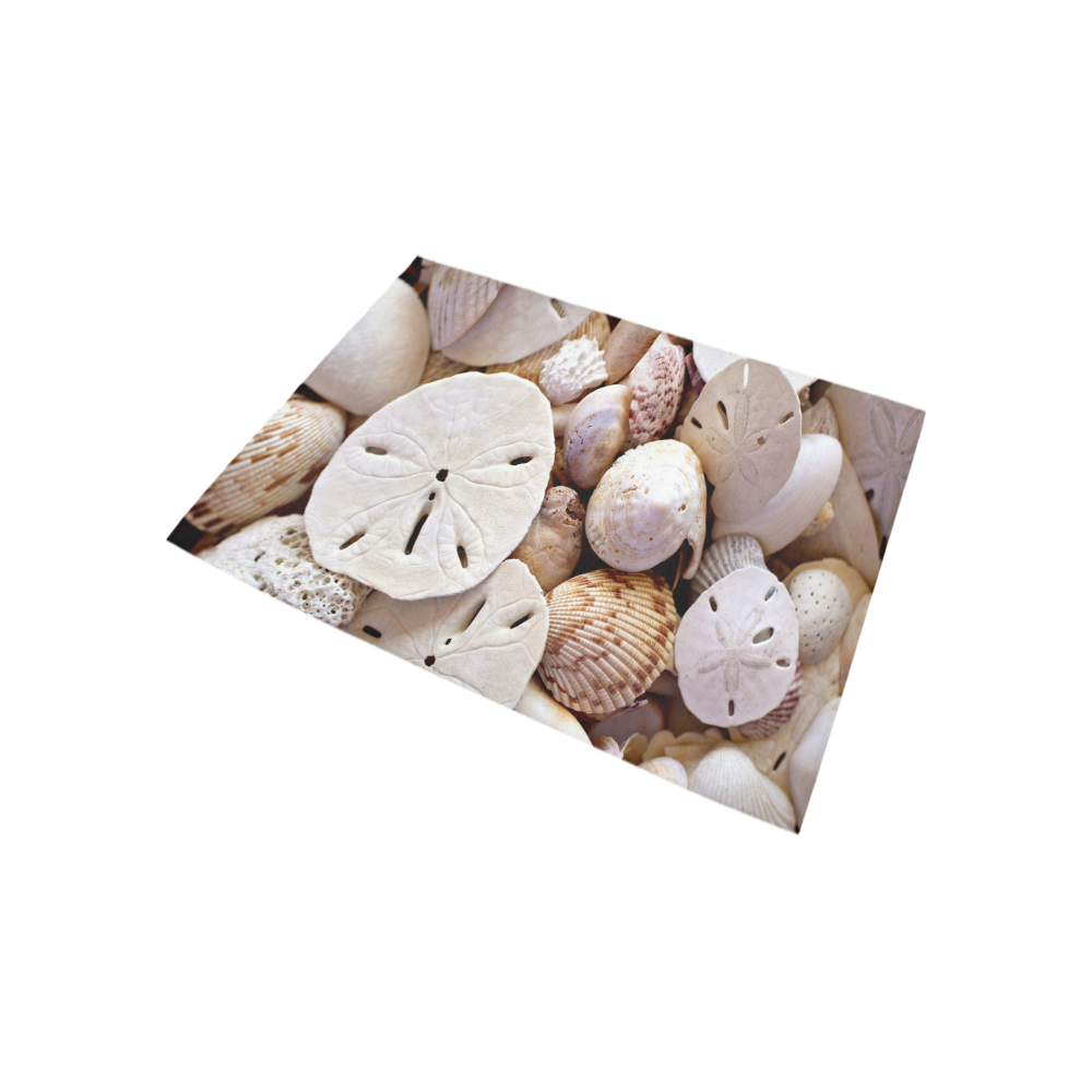 Seashells And Sand Dollars Area Rug 5'3''x4'