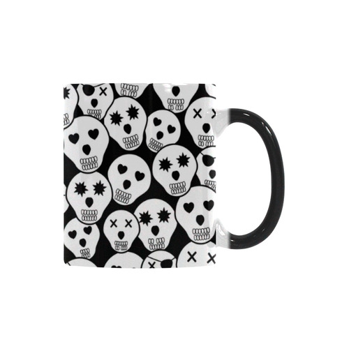 Silly Skull Halloween Design Custom Morphing Mug